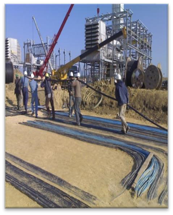 Travaux de pose câbles et Travaux génie civil 