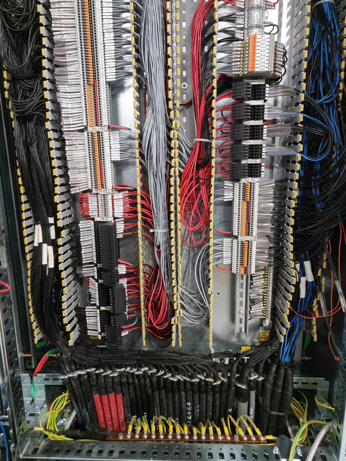 Travaux électro instrumental  pose câbles, Construction mécanique, Cablage armoire 