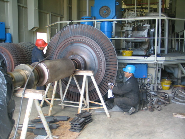 maintenance des turbines à gaz industrielle